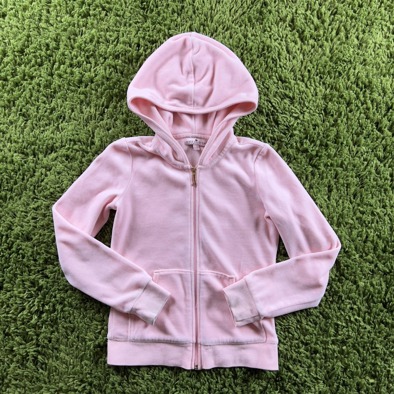 The Mandy hoodie 00’s era light pink velour zip... - Depop