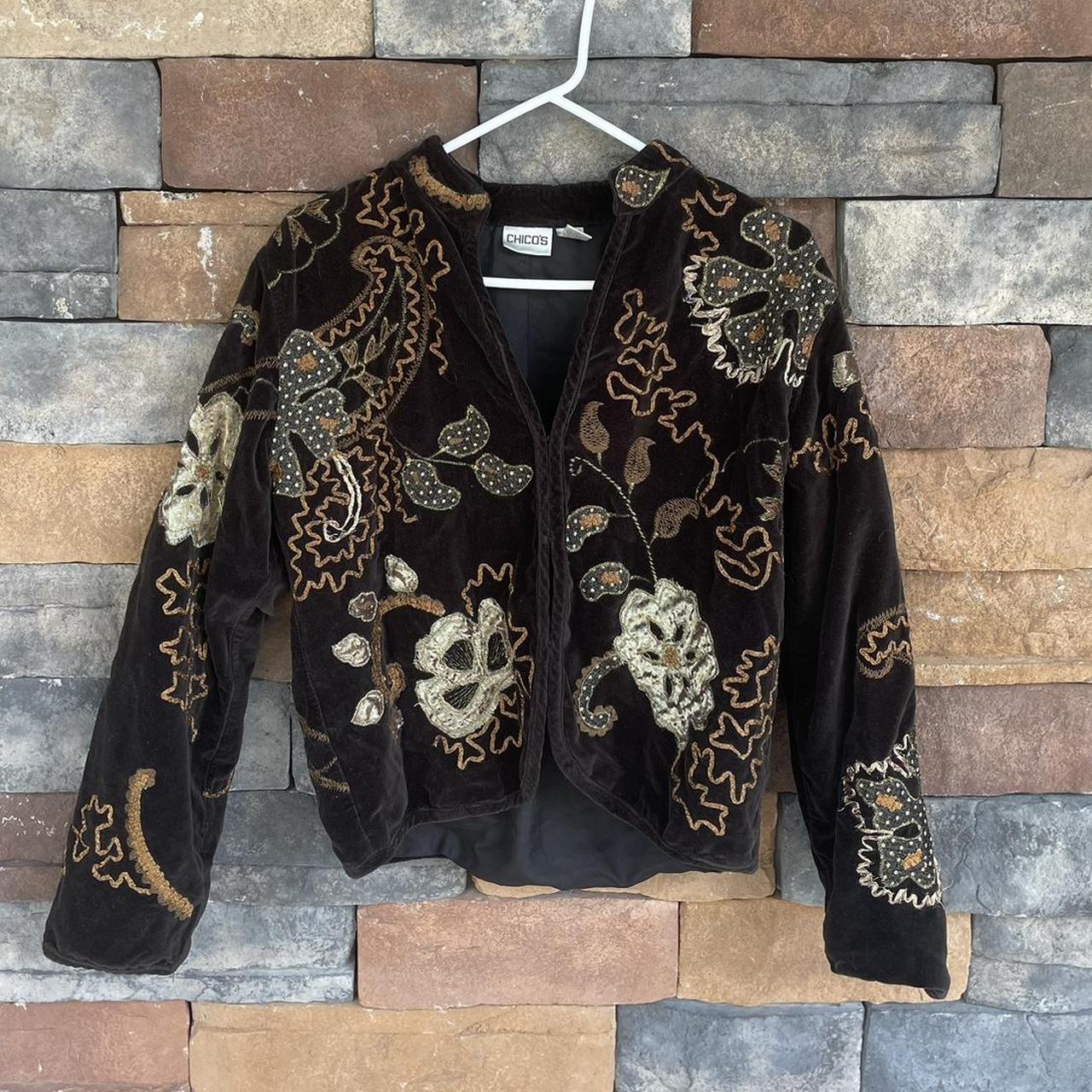 Chico's Women's Brown Jacket | Depop