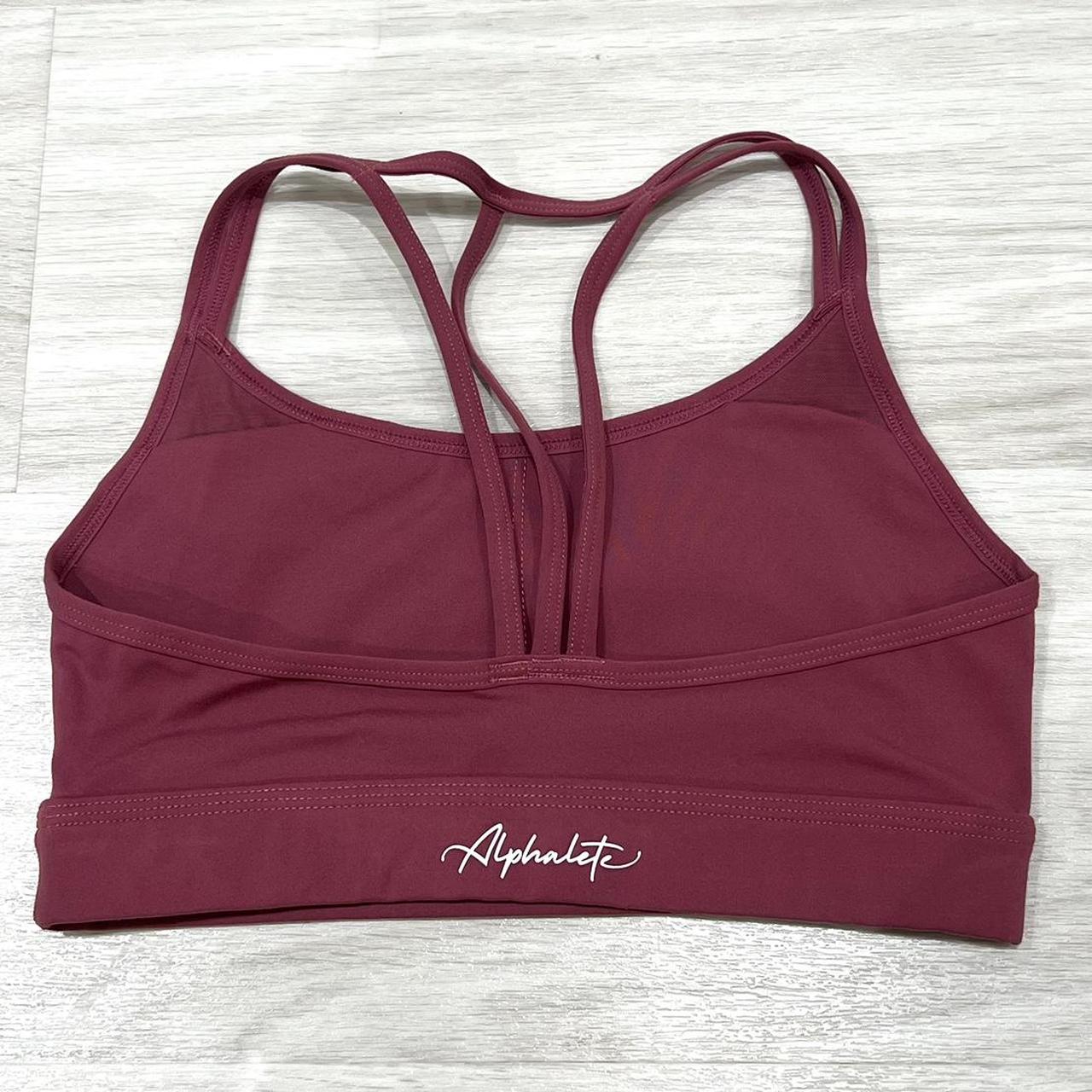 Alphalete pink/purple sports bra Size XS - Depop