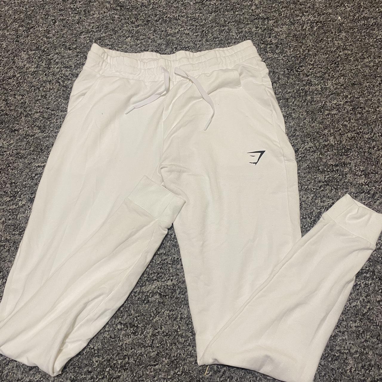 White gymshark. Brand new never worn so perfect... - Depop