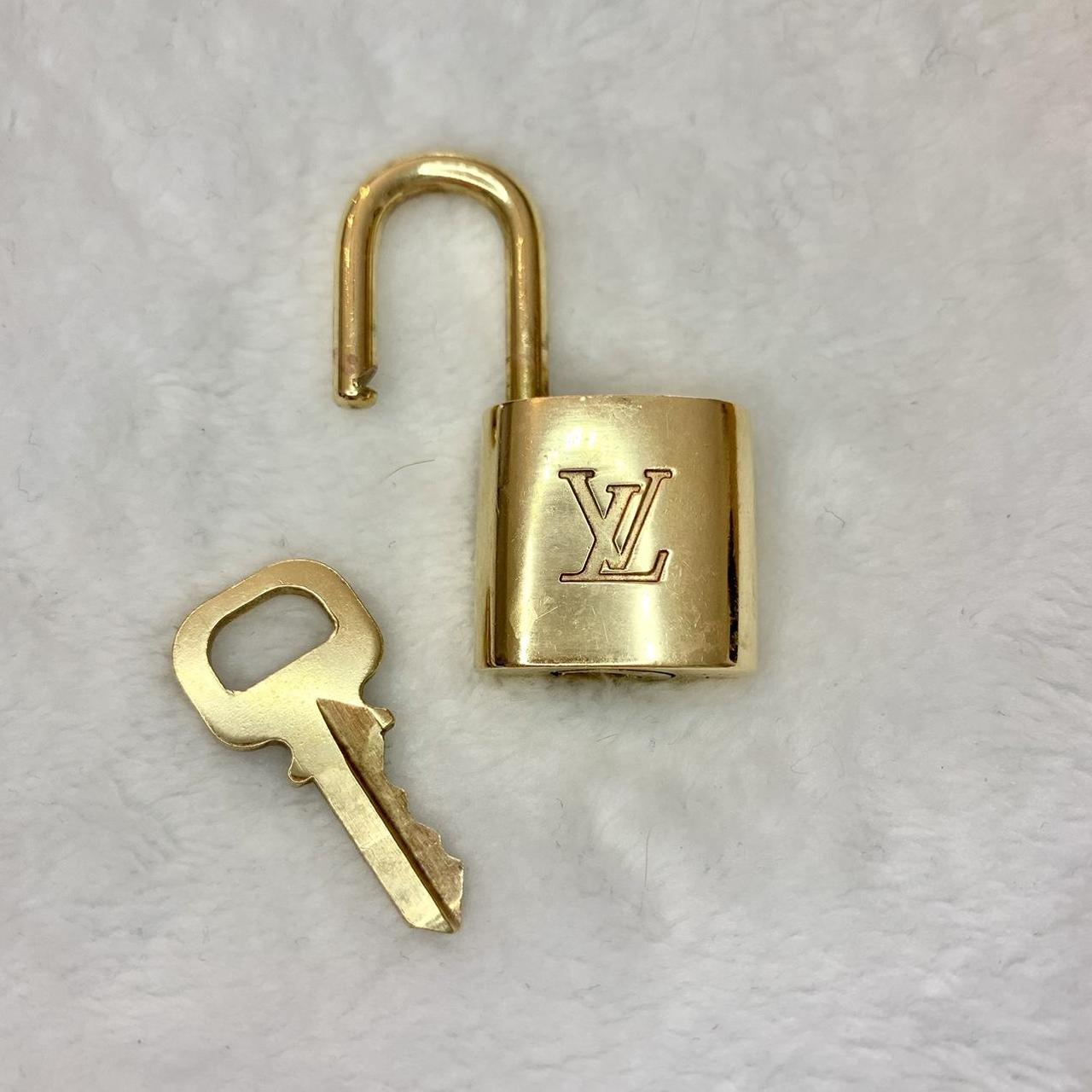 Louis Vuitton Gold Brass shops Lock and Key 314