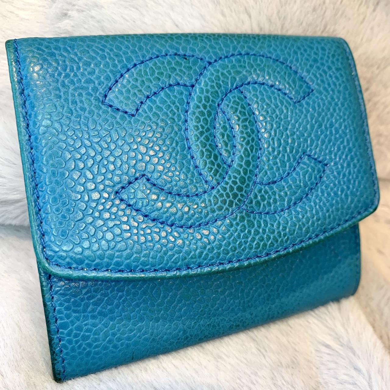 Chanel Bifold Blue Wallet deals