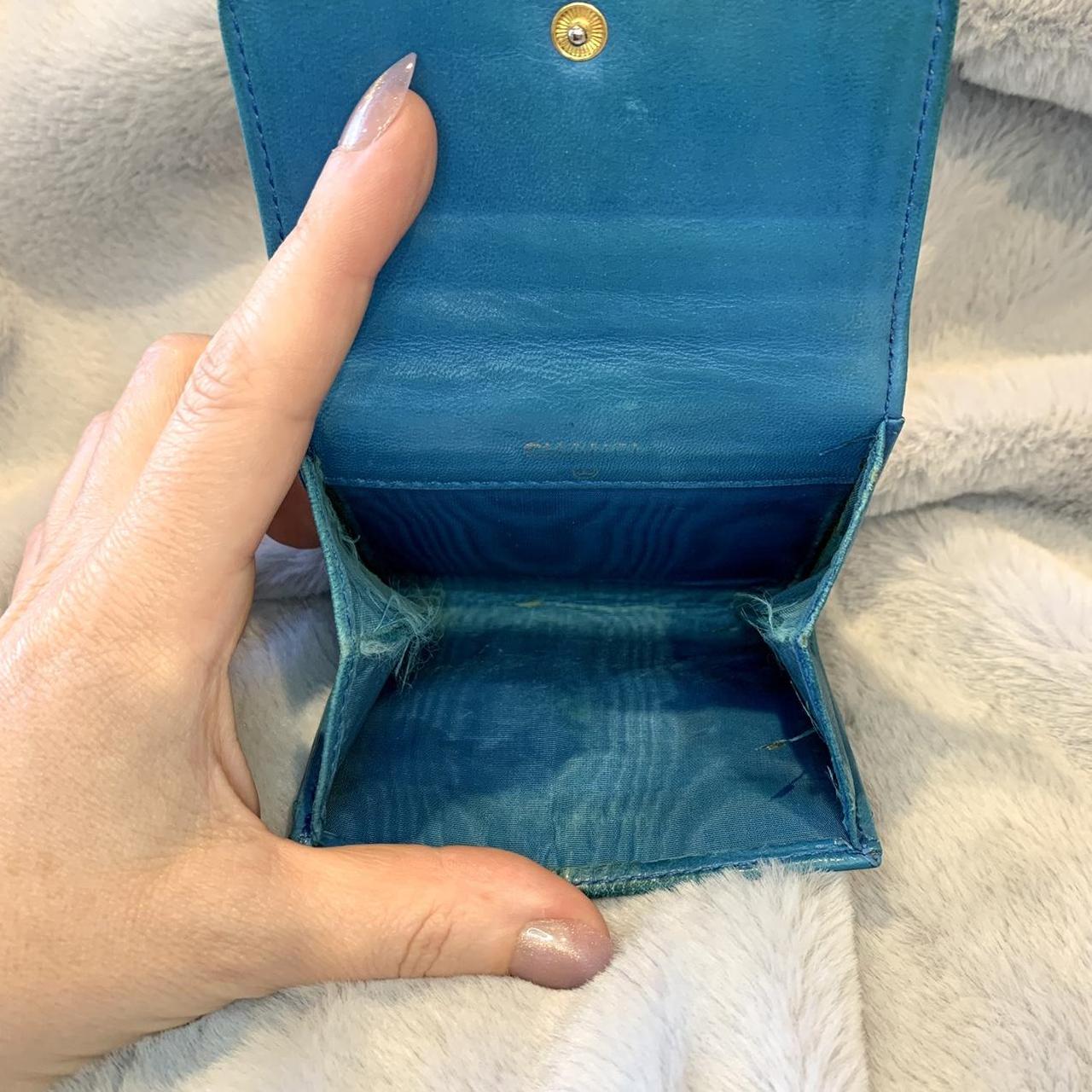 Chanel best sale blue wallet