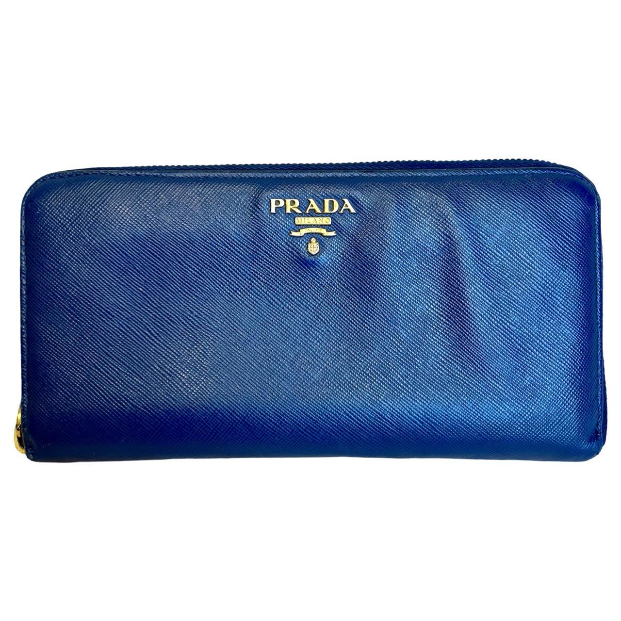 Prada zippy wallet sale