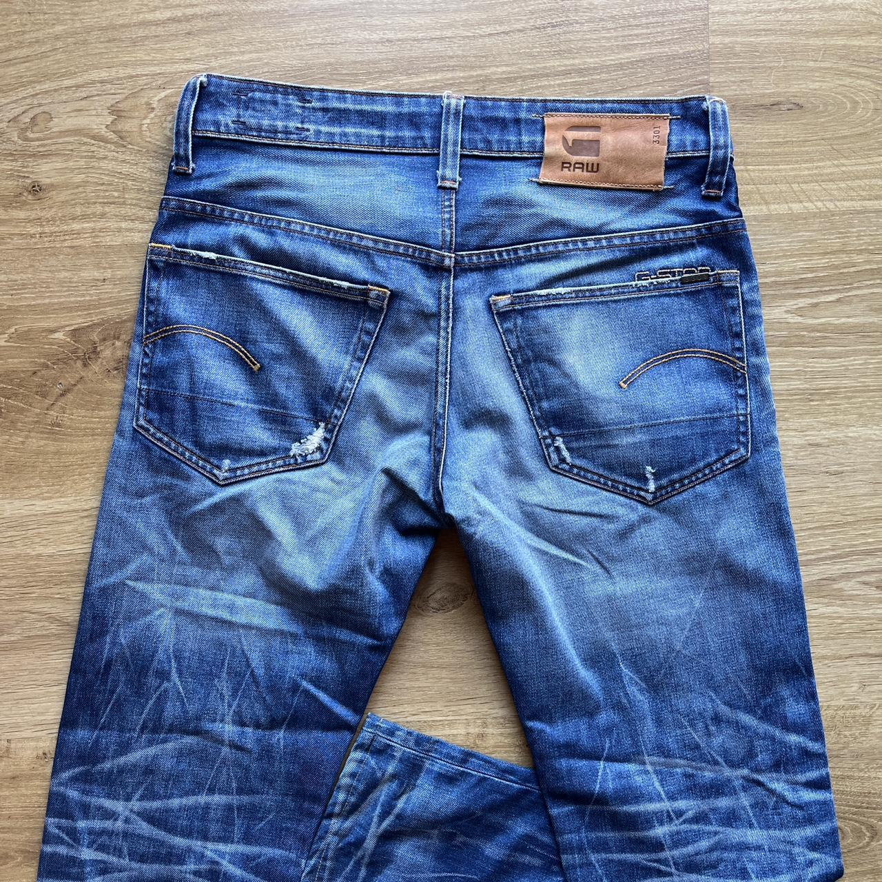 this mid-waisted g-star jeans is the perfect durable... - Depop