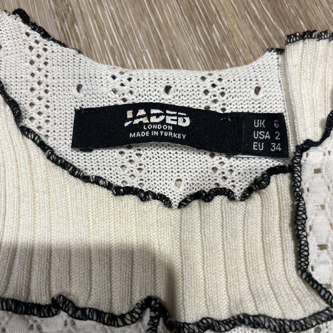 Jaded London White Patchwork Tank Top Bought In Depop