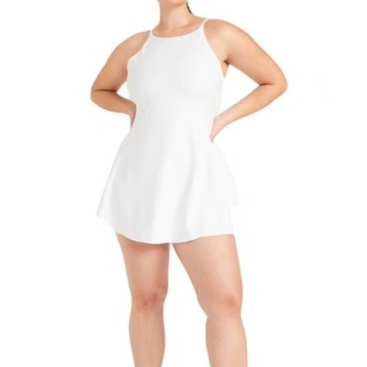 Old navy plus size white dress online