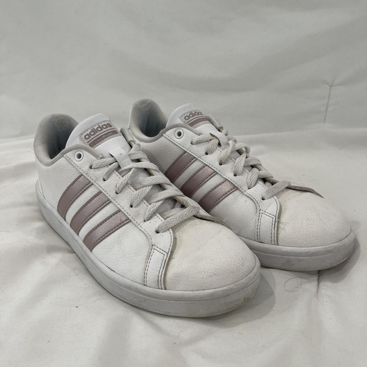 ADIDAS GRAND COURT SNEAKER rose gold and white,... - Depop