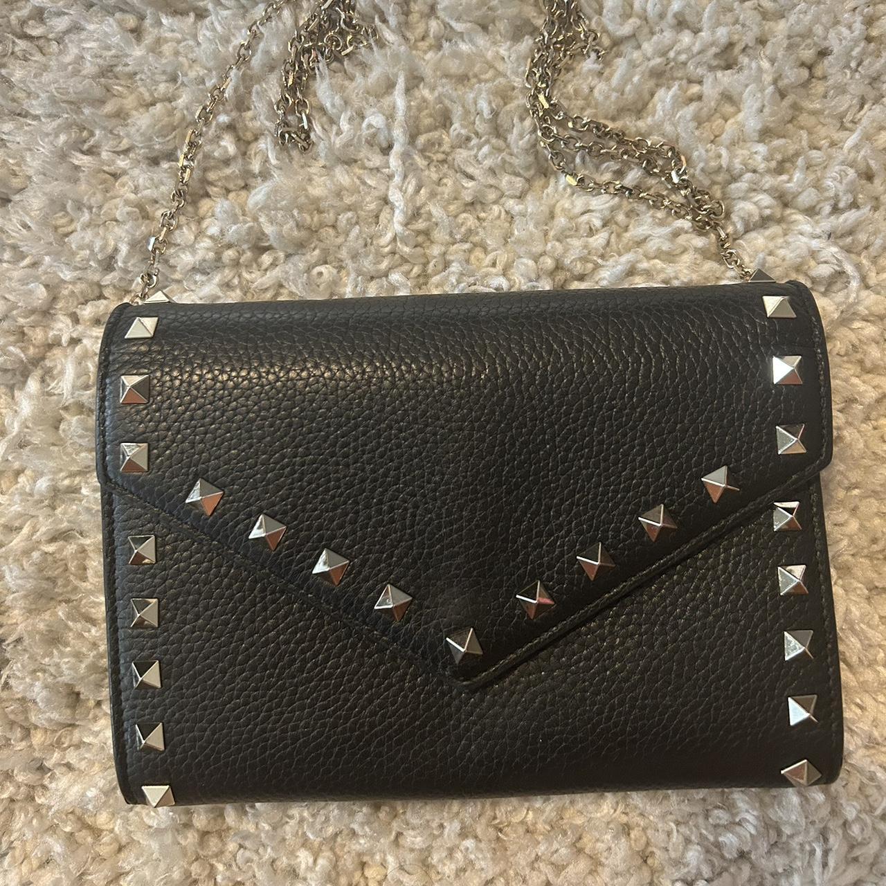 Valentino black best sale studded crossbody bag