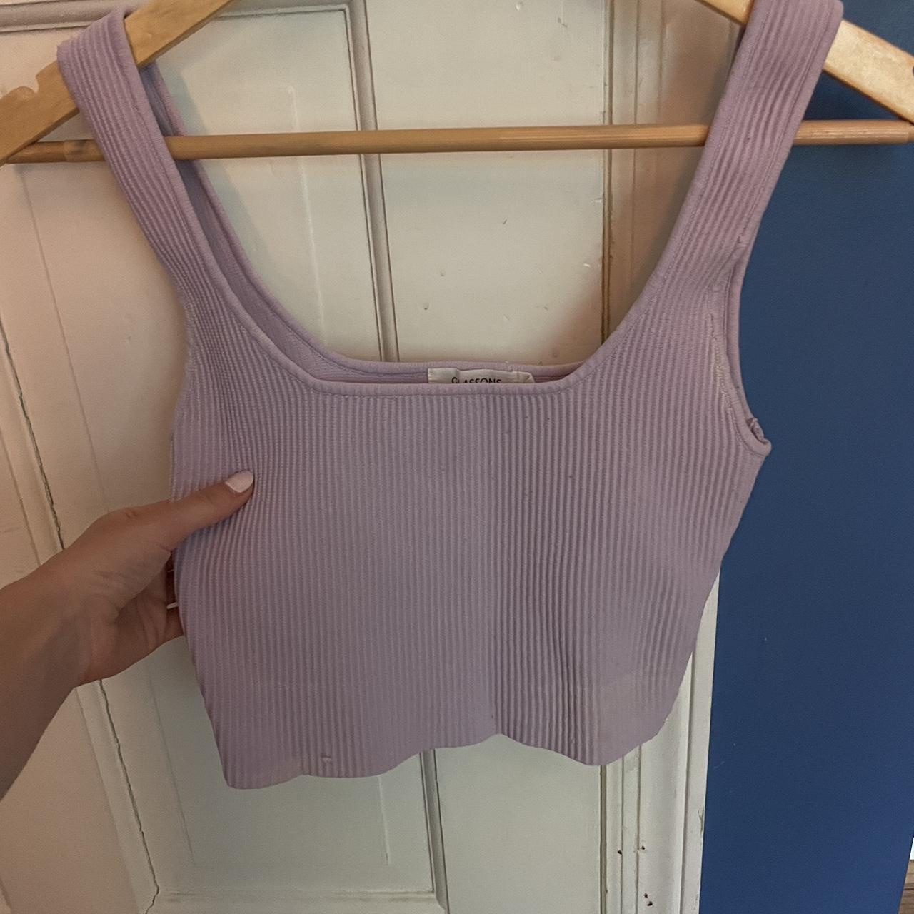 Glassons Women's Purple Vest | Depop