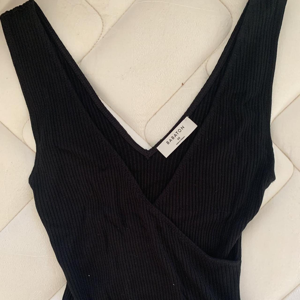 Aritzia Women's Black Bodysuit Depop