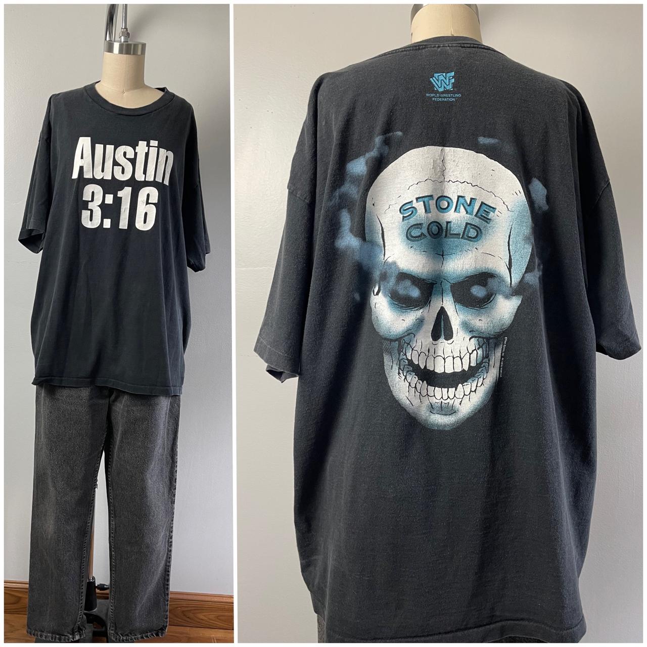 Vintage 90s WWF Stone Cold Steve Austin 3:16... - Depop