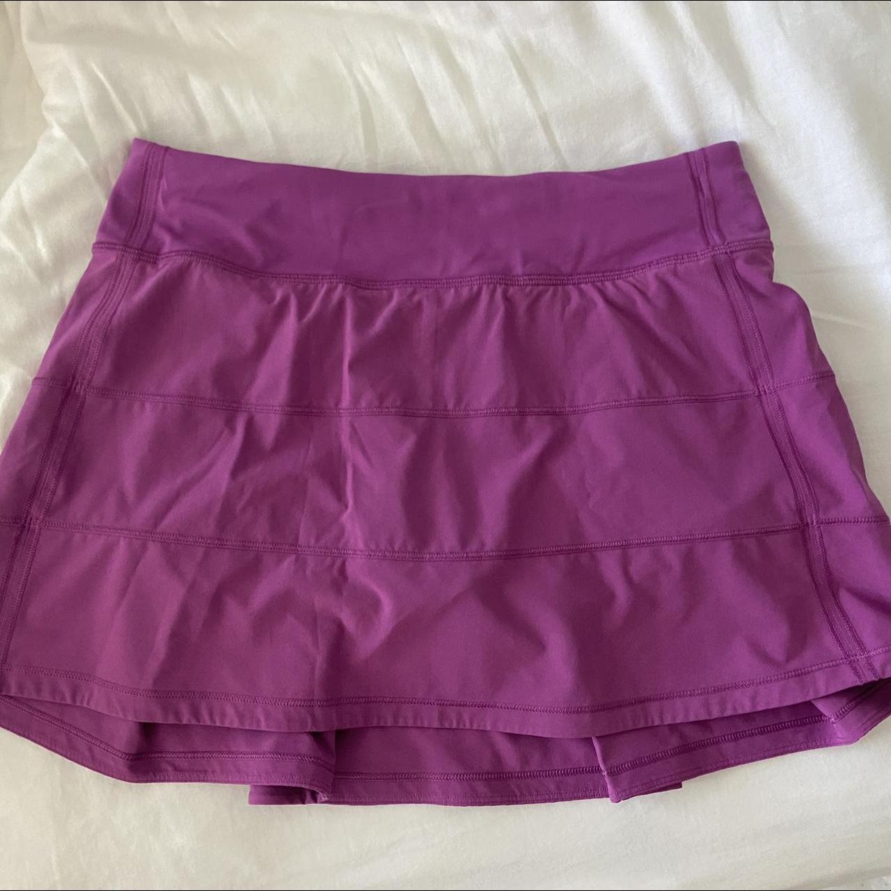 Size 6 pink purple Lululemon pace rival skirt. in... - Depop