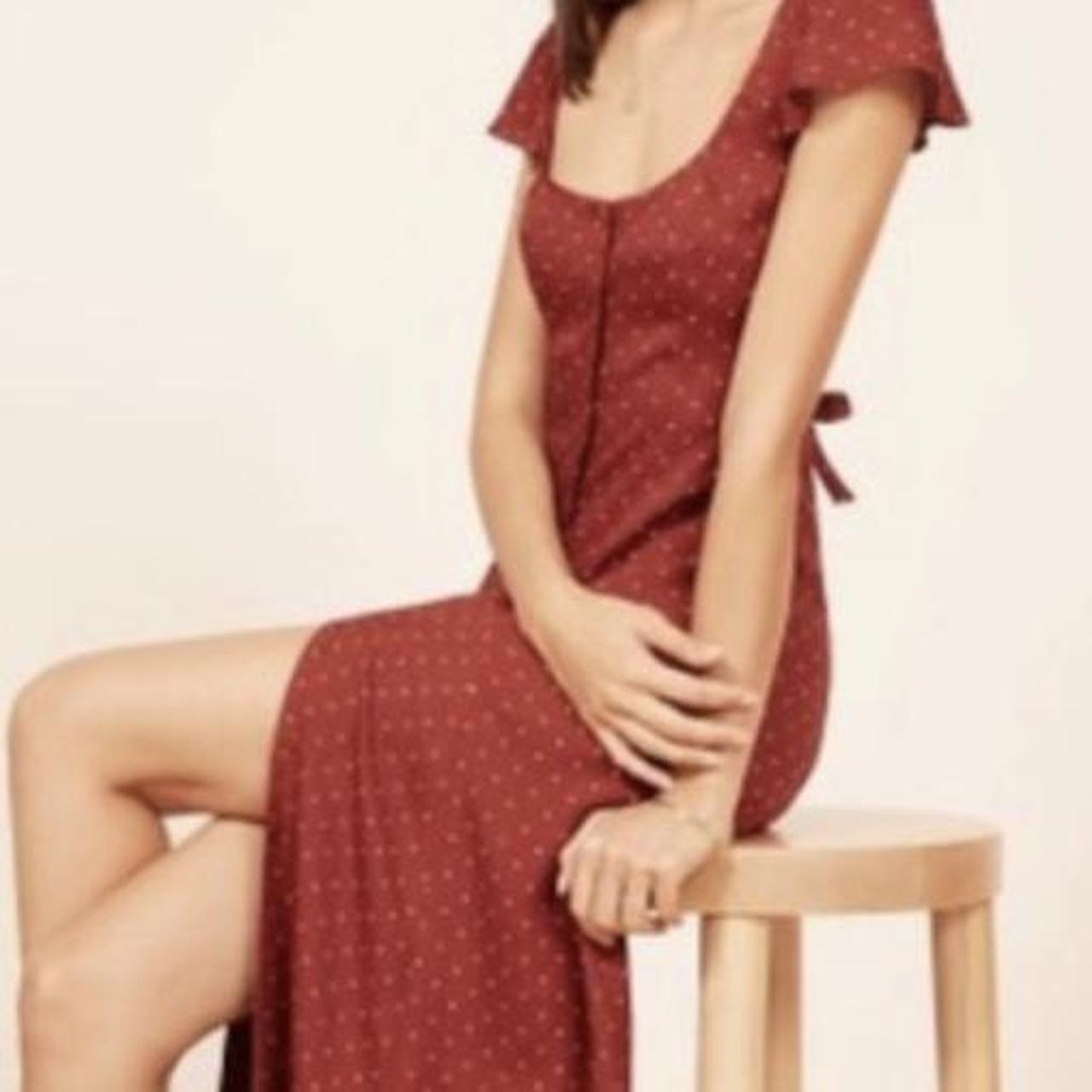 Reformation red top Harbor dress