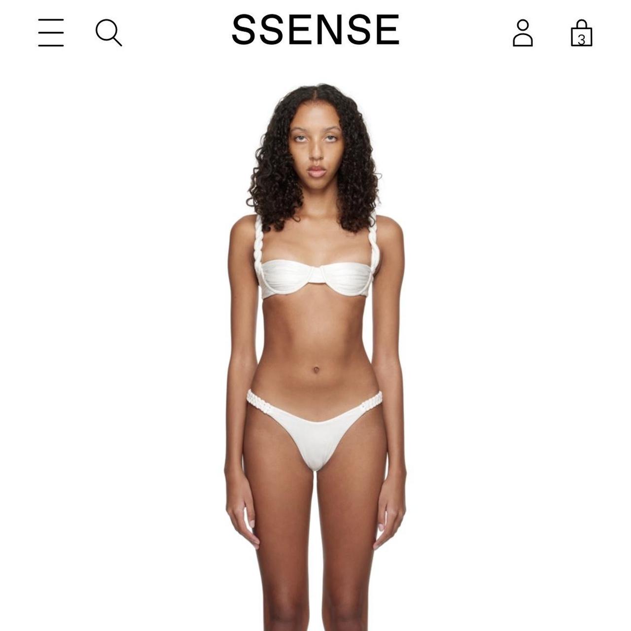 White Isa boulder bikini size xs from ssense! Worn | Depop