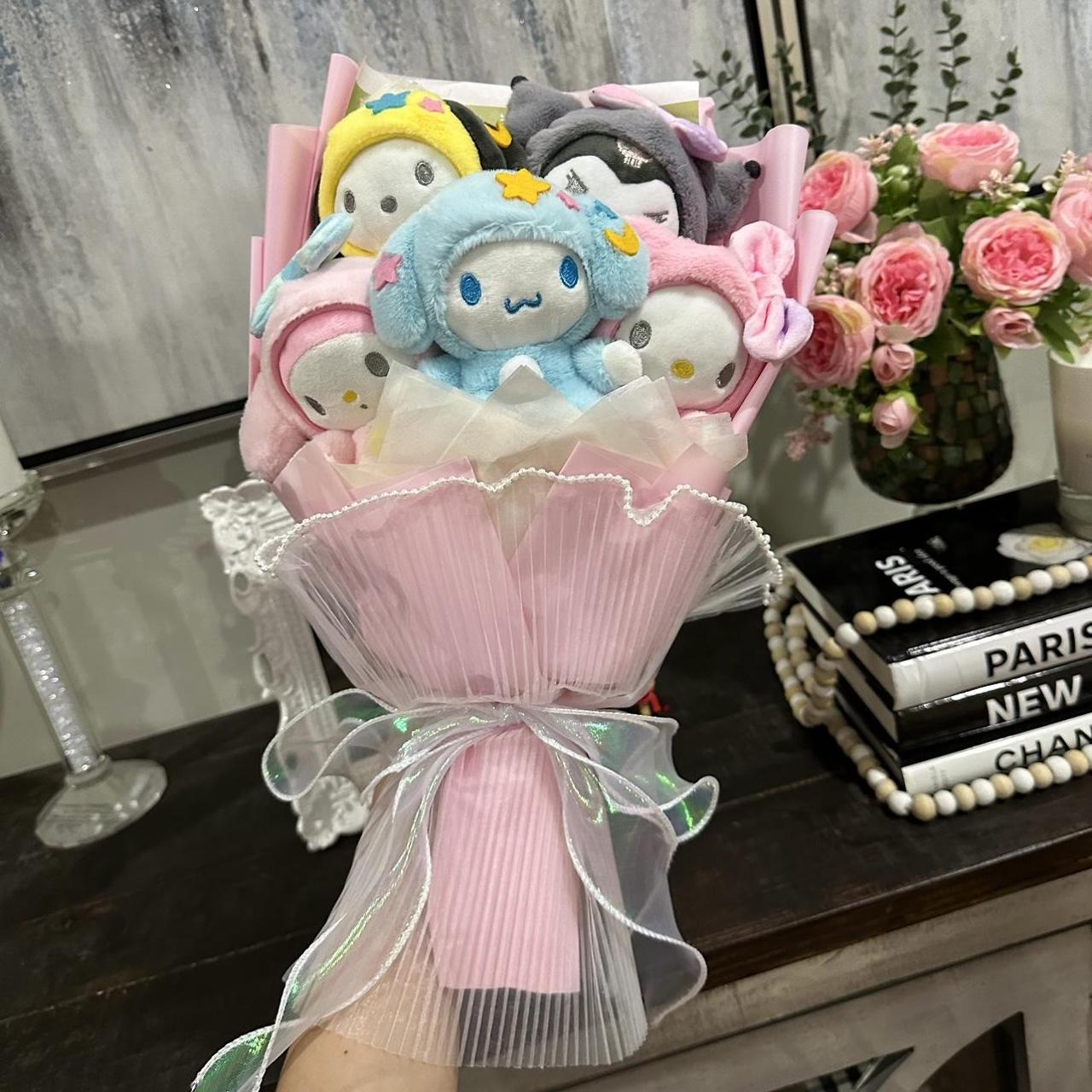 Cute Plush Bouquet Sanrio My Melody Kuromi Cinnamon... - Depop