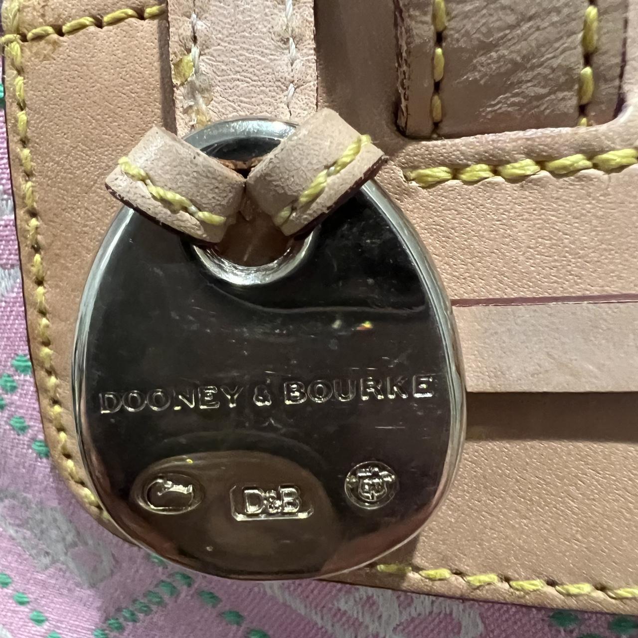 Dooney & Bourke Women's Pink and Gold Bag Depop