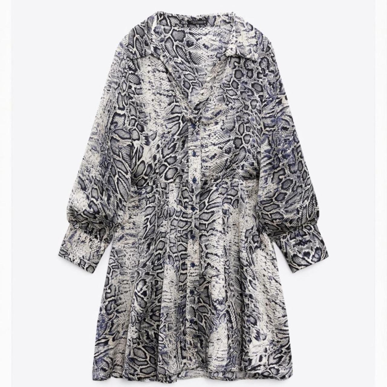 Zara snake fashion print dress