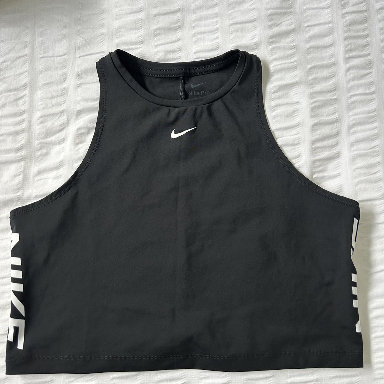 Nike Pro Dri Fit crop Black Good quality and... - Depop