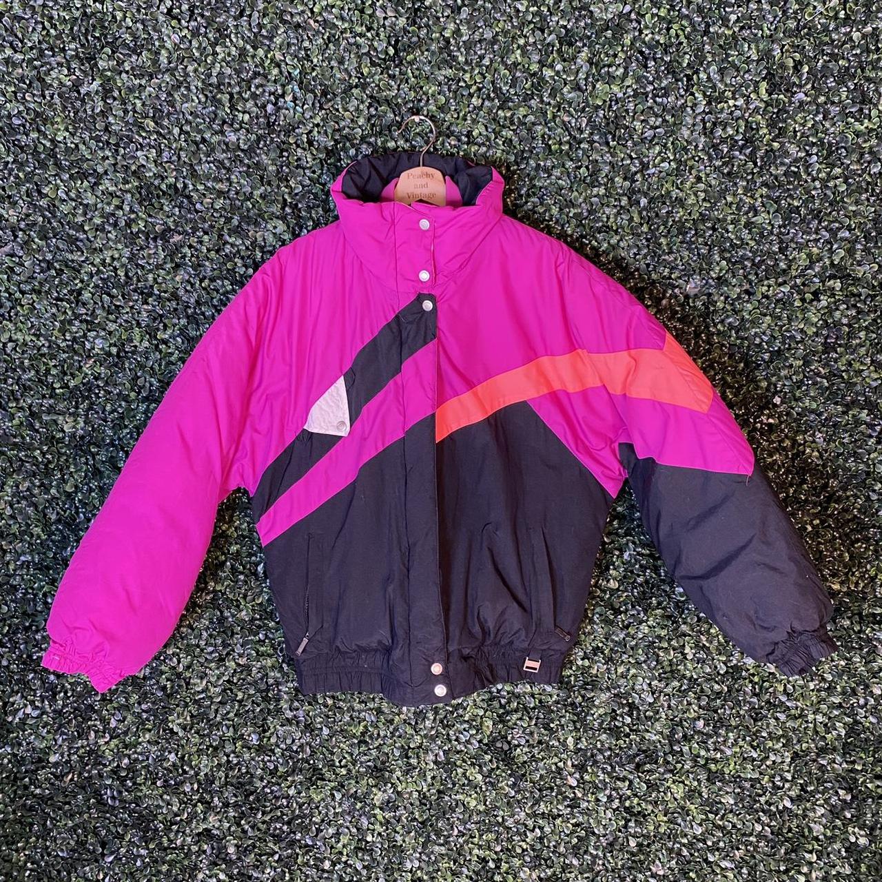 Women's Pink and Black Jacket | Depop