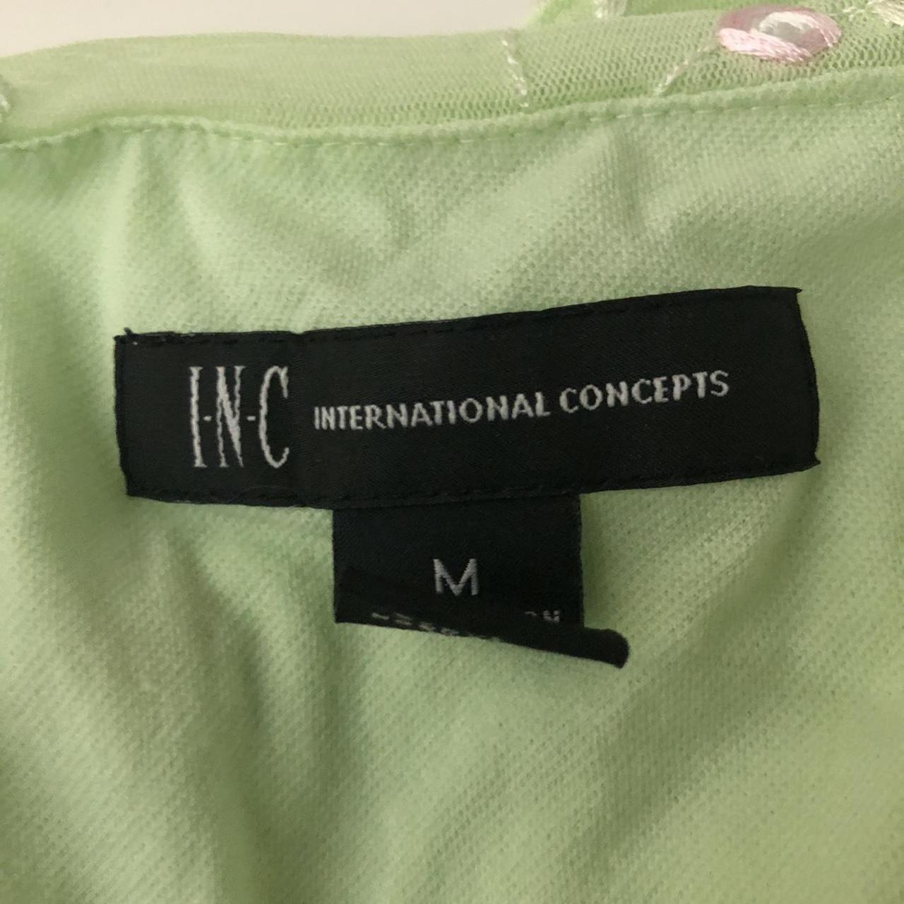 INC International Concepts Women's Green and Pink Vest (5)