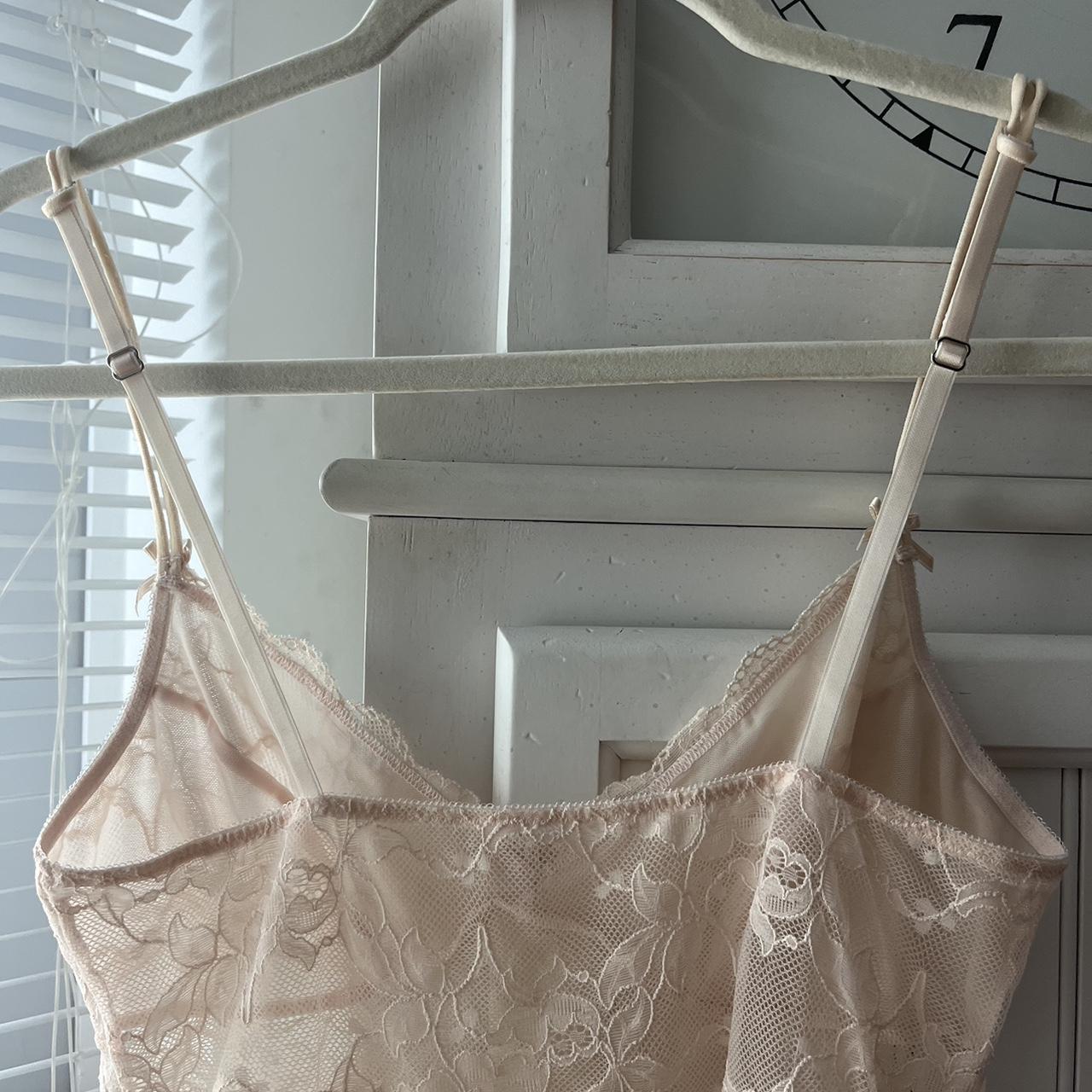 Montelle Intimates Women's Cream and Tan Vest | Depop