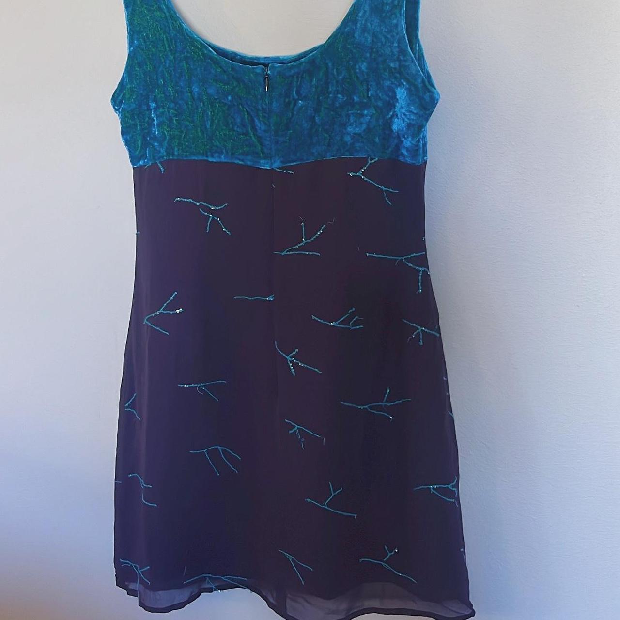 Bebe made in france vintage mini dress velvet... Depop