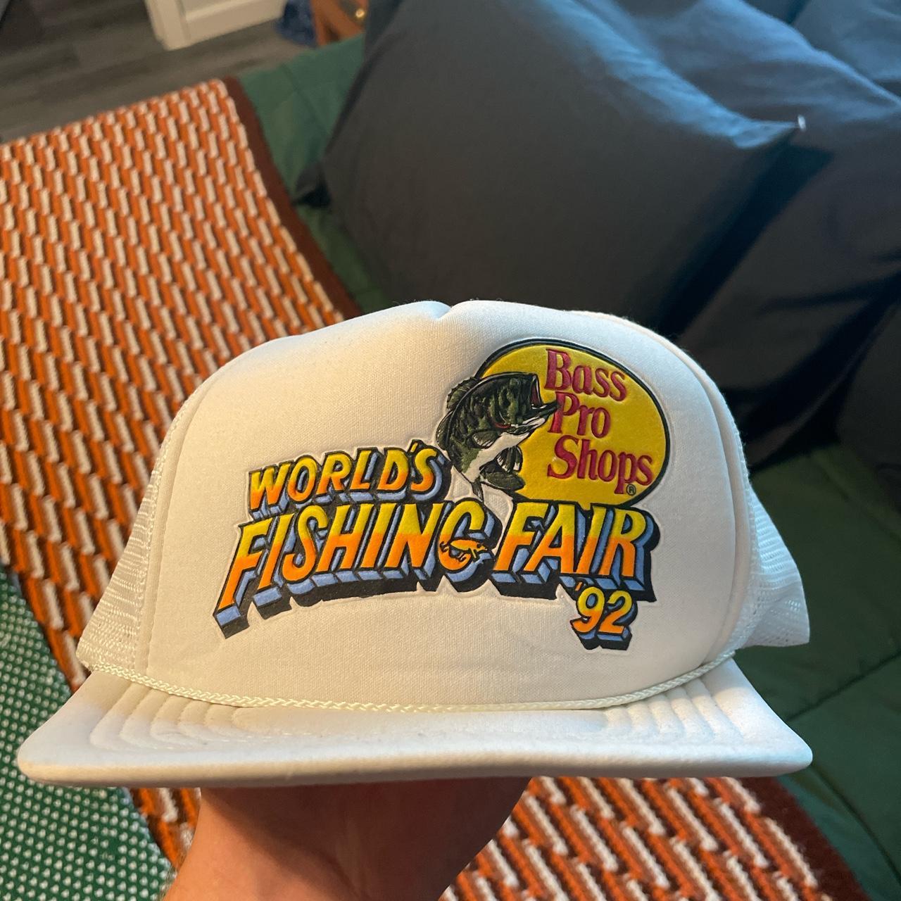 bass pro shops world fishing fair '92 hat snapback - Depop