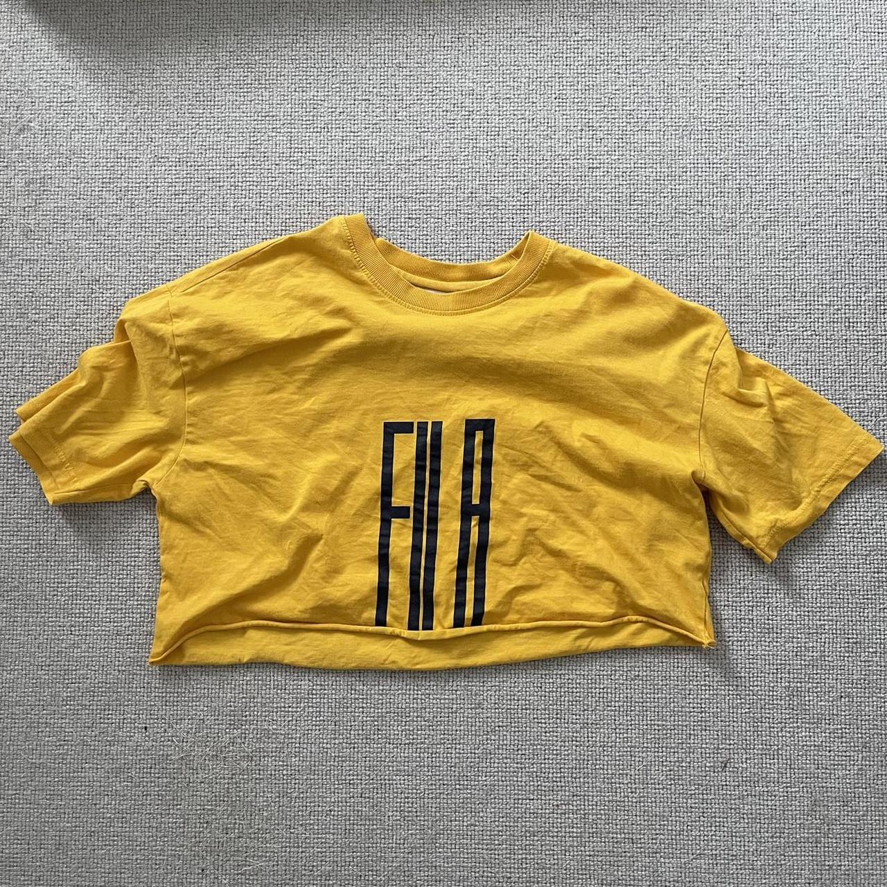 Fila crop top clearance yellow