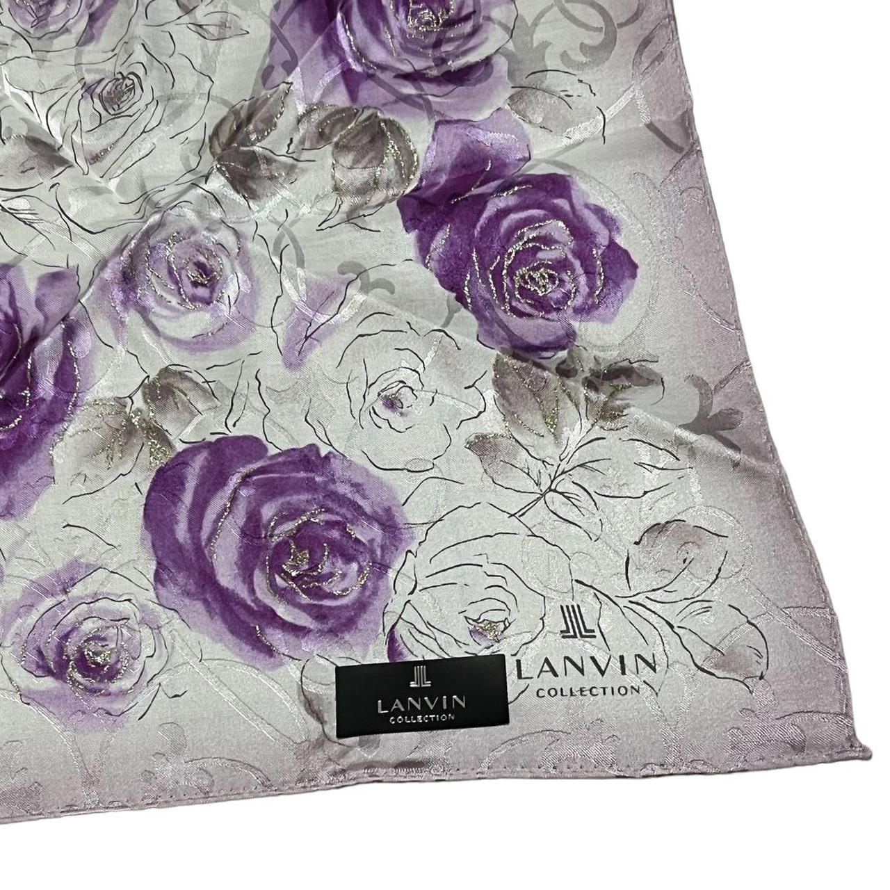 Lanvin Men's Purple and White Scarf-wraps (2)