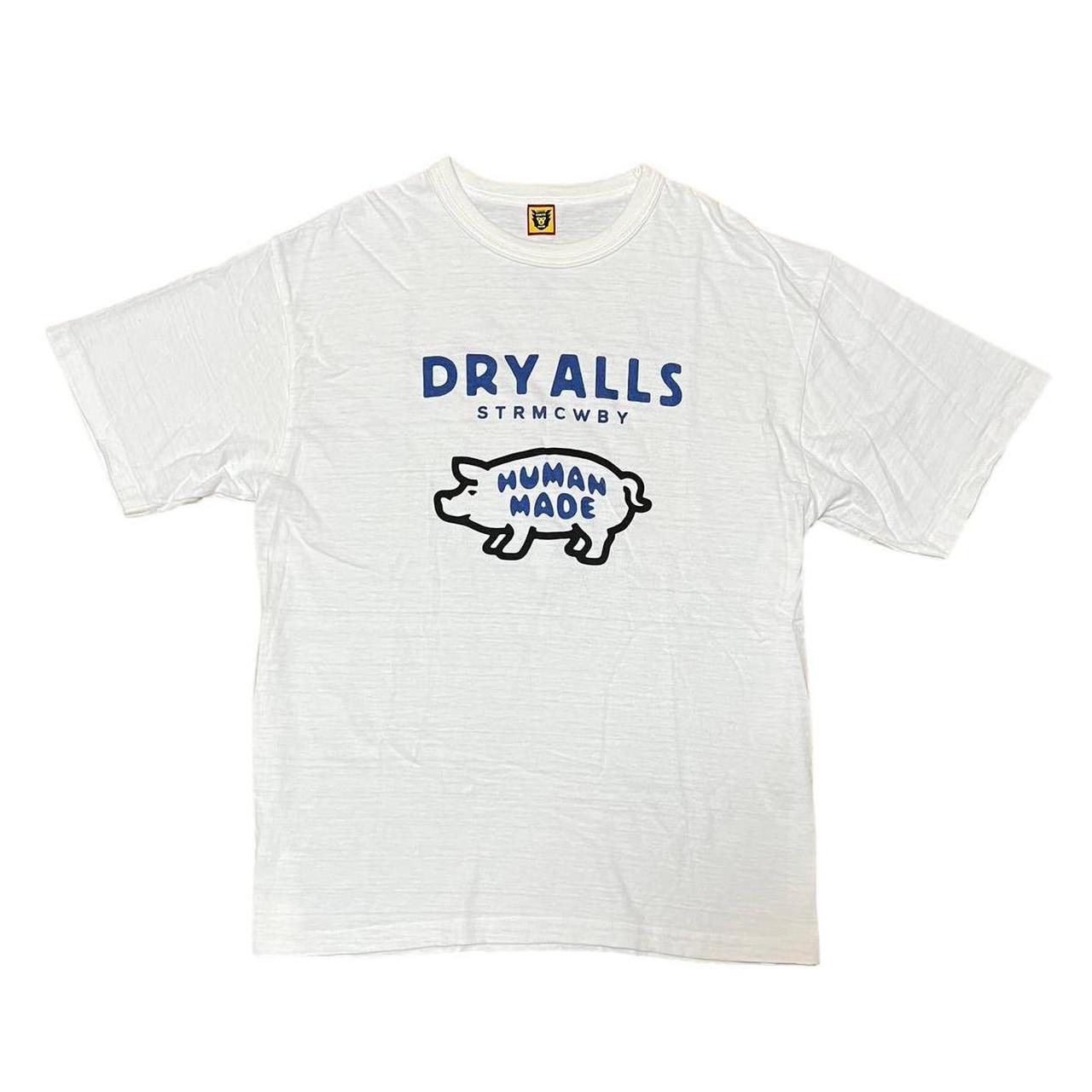 Human Made Dry Alls STRMCWBY Tee White/Blue A... - Depop