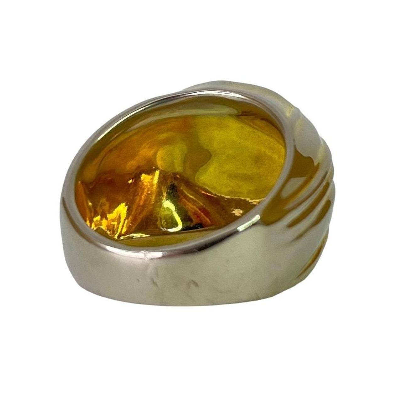 Bape Gold Plated Crystal Ape Head Ring In excellent | Depop