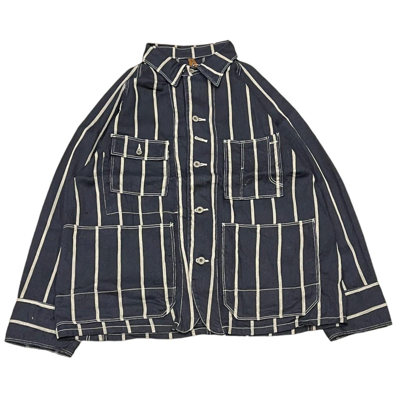 Kapital Linen Phillies Stripe Cactus Coverall Brand | Depop