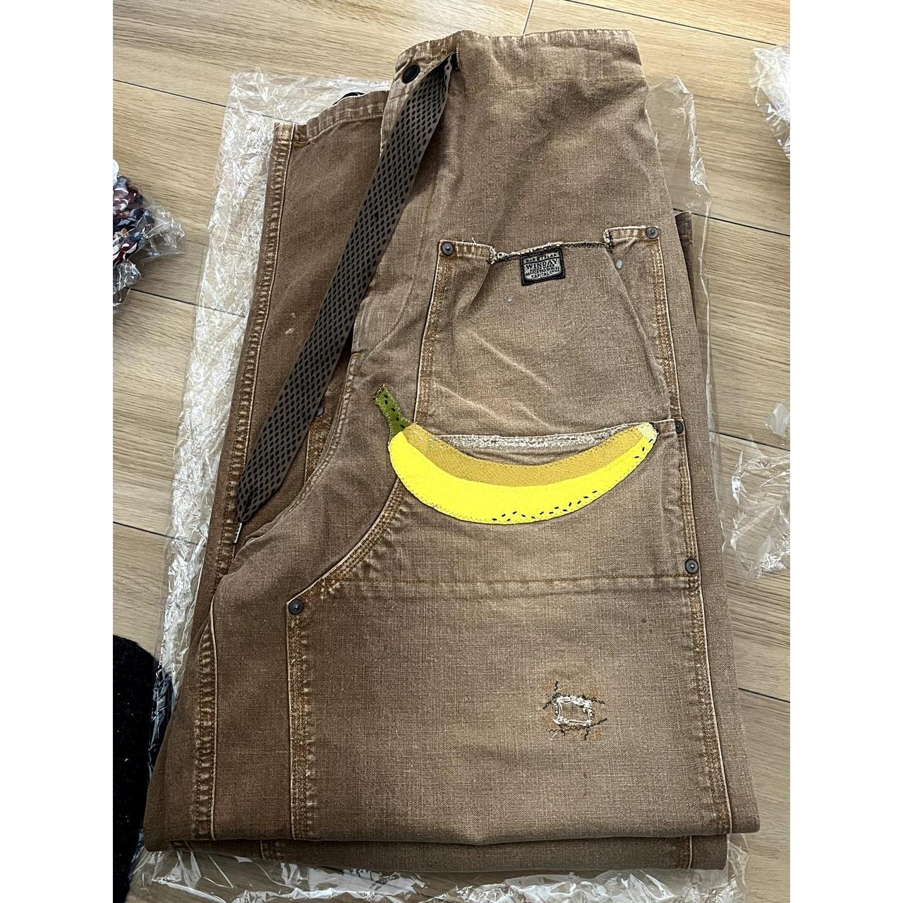 Kapital Canvas W Knee Easy Baggy Pants (Banana Patch... - Depop