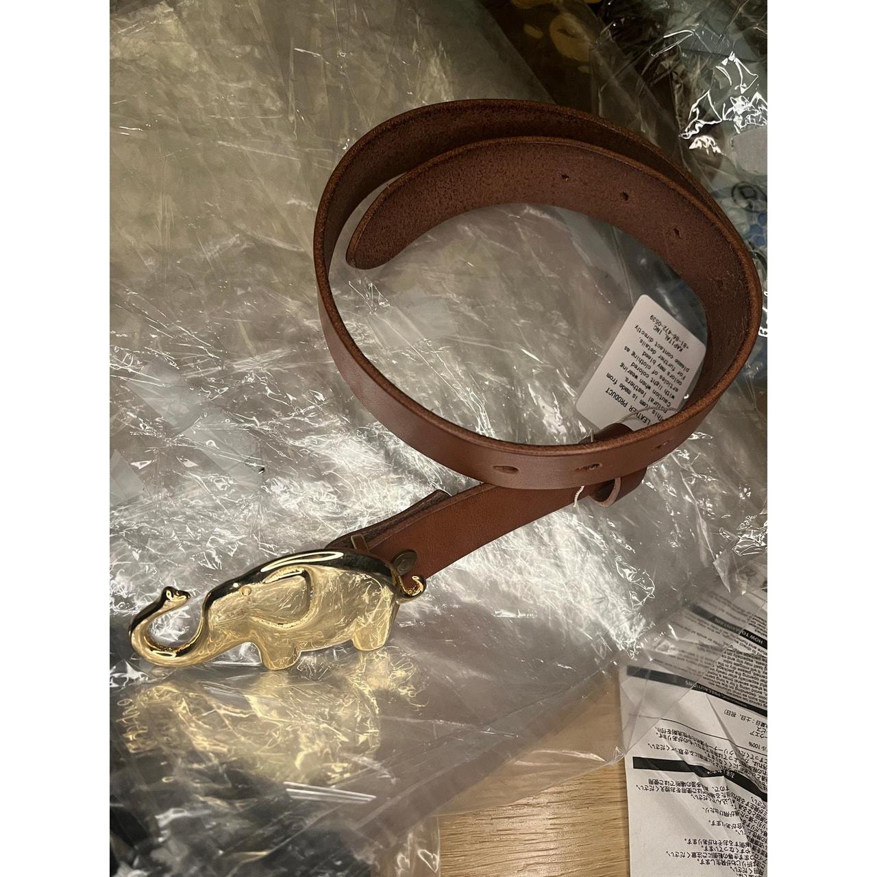 Kapital Leather Trunk Up Elephant Buckle Belt Brand | Depop