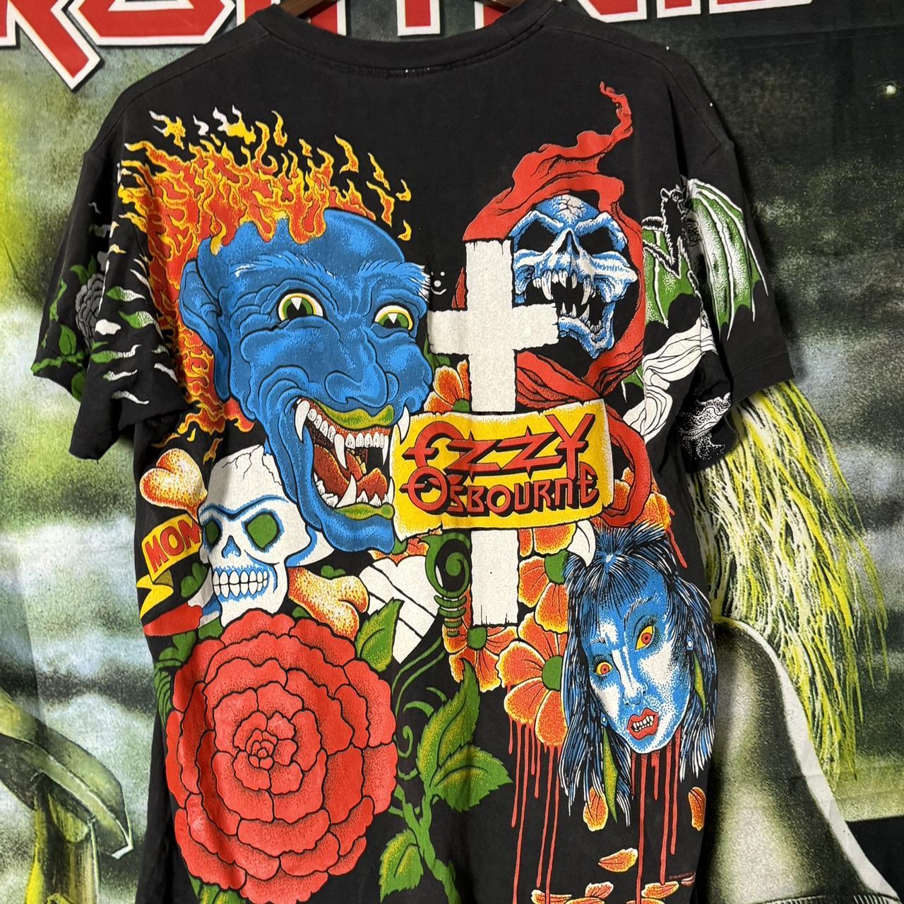 【Special】90s   OBSESSION Tシャツ USED】90's insane Look into my eyes T-SHIRT SKY