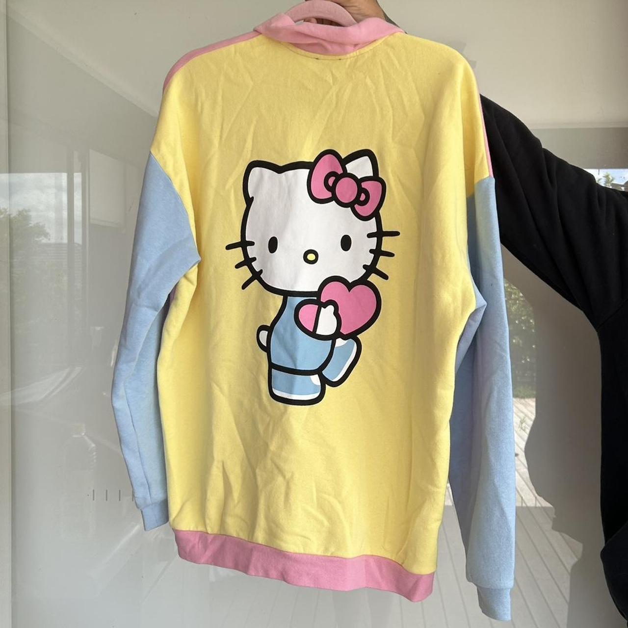 Hello kitty Sanrio exaggerated oversize fit collar... | Depop