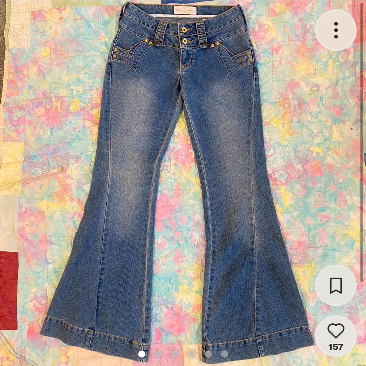 Vintage Baby Phat low-rise flare jeans In perfect... - Depop