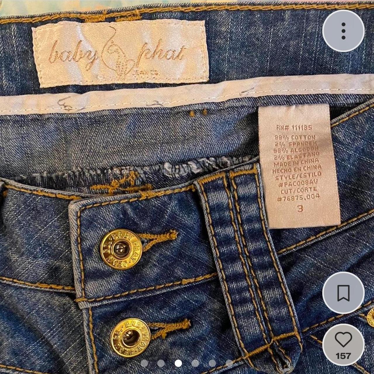 Vintage Baby Phat low-rise flare jeans In perfect... - Depop