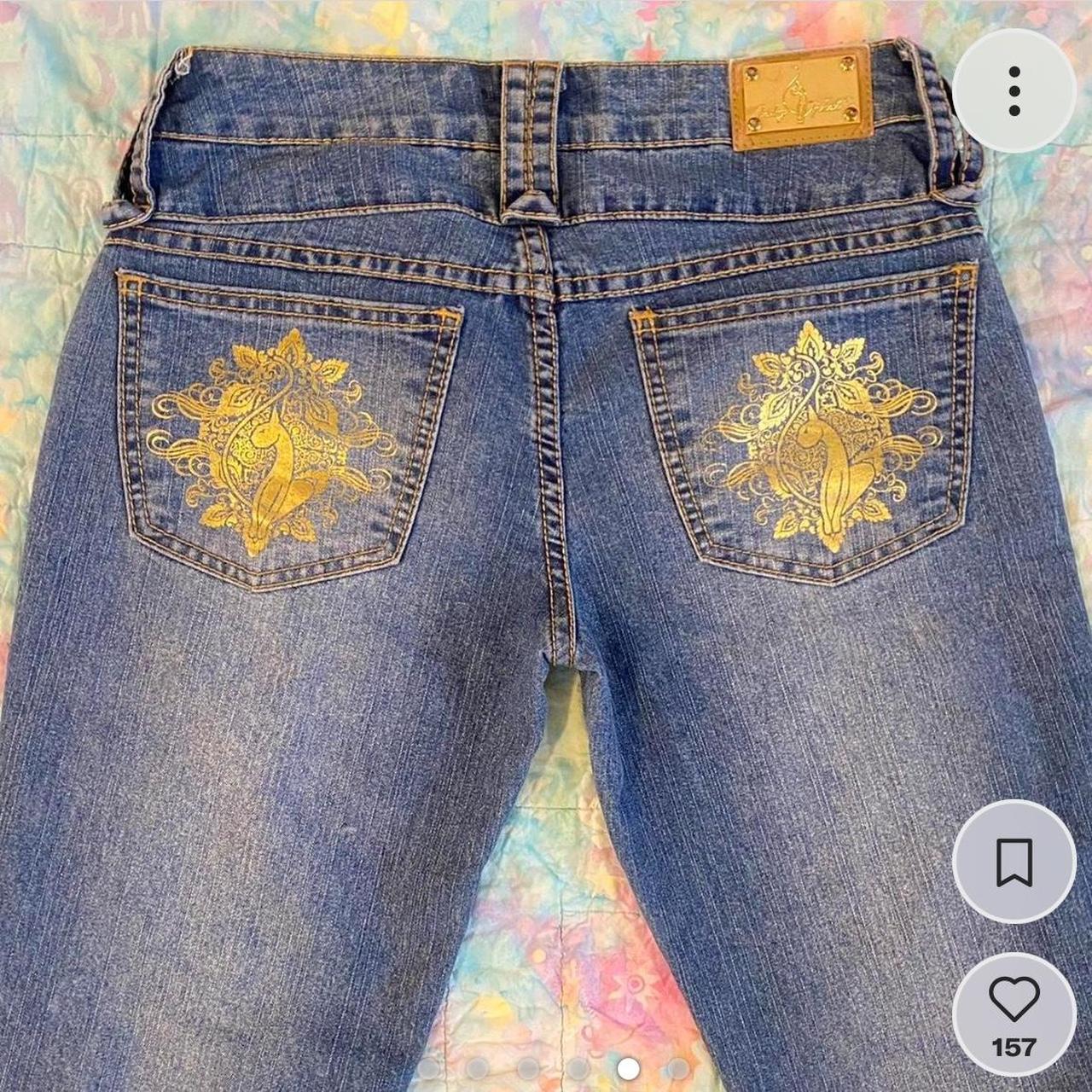 Vintage Baby Phat low-rise flare jeans In perfect... - Depop