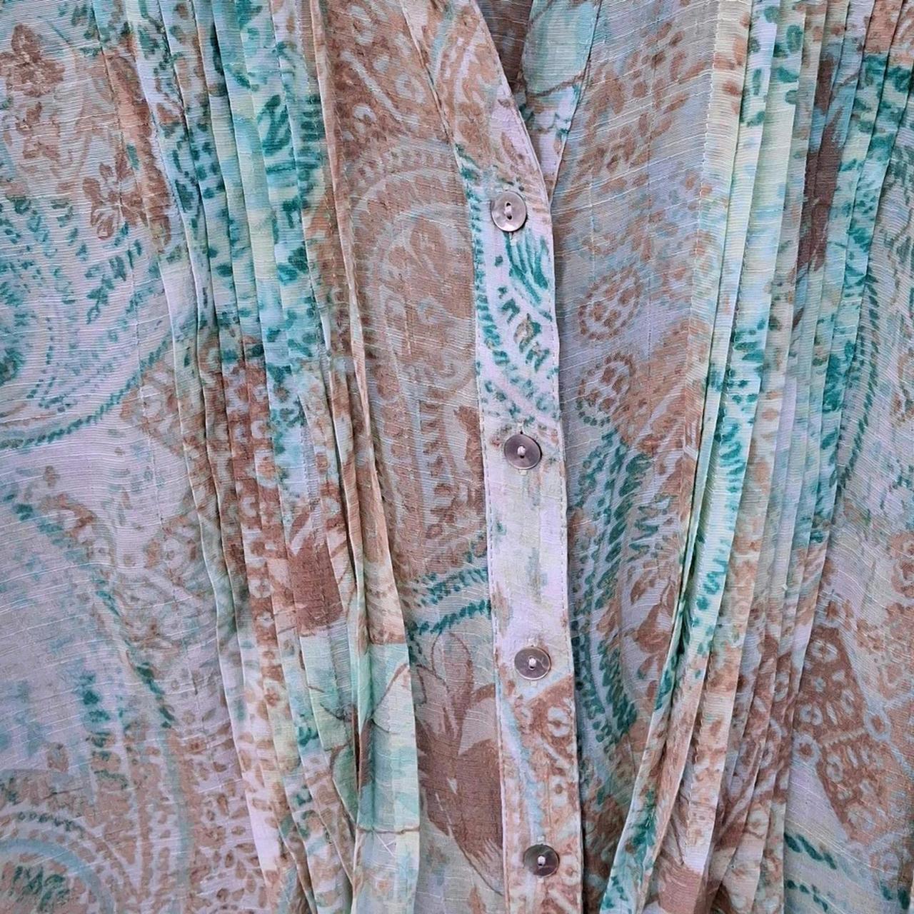 Ruby Rd. Women's Top - Green/Cream - M – Ruby Rd.… - image 3