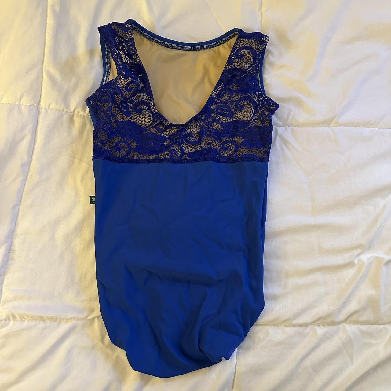 Luckyleo Bright Blue Leotard Size Small Great Used Depop 