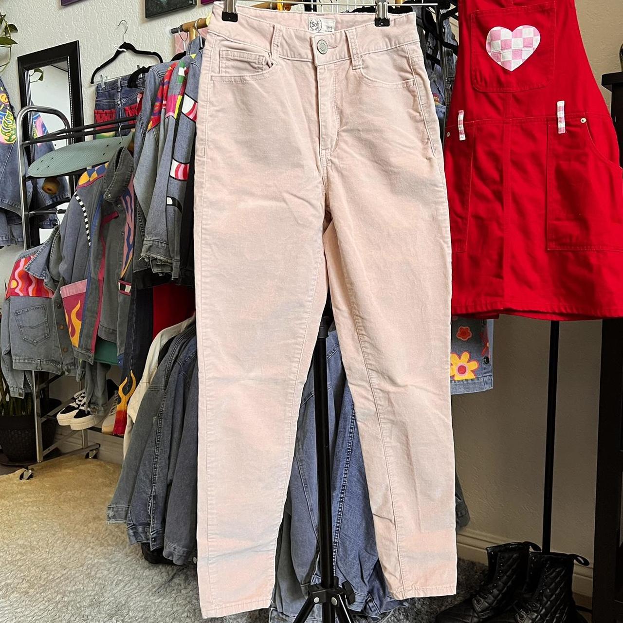 Pastel pink velvet jeans 💖 Accurate color on the... Depop