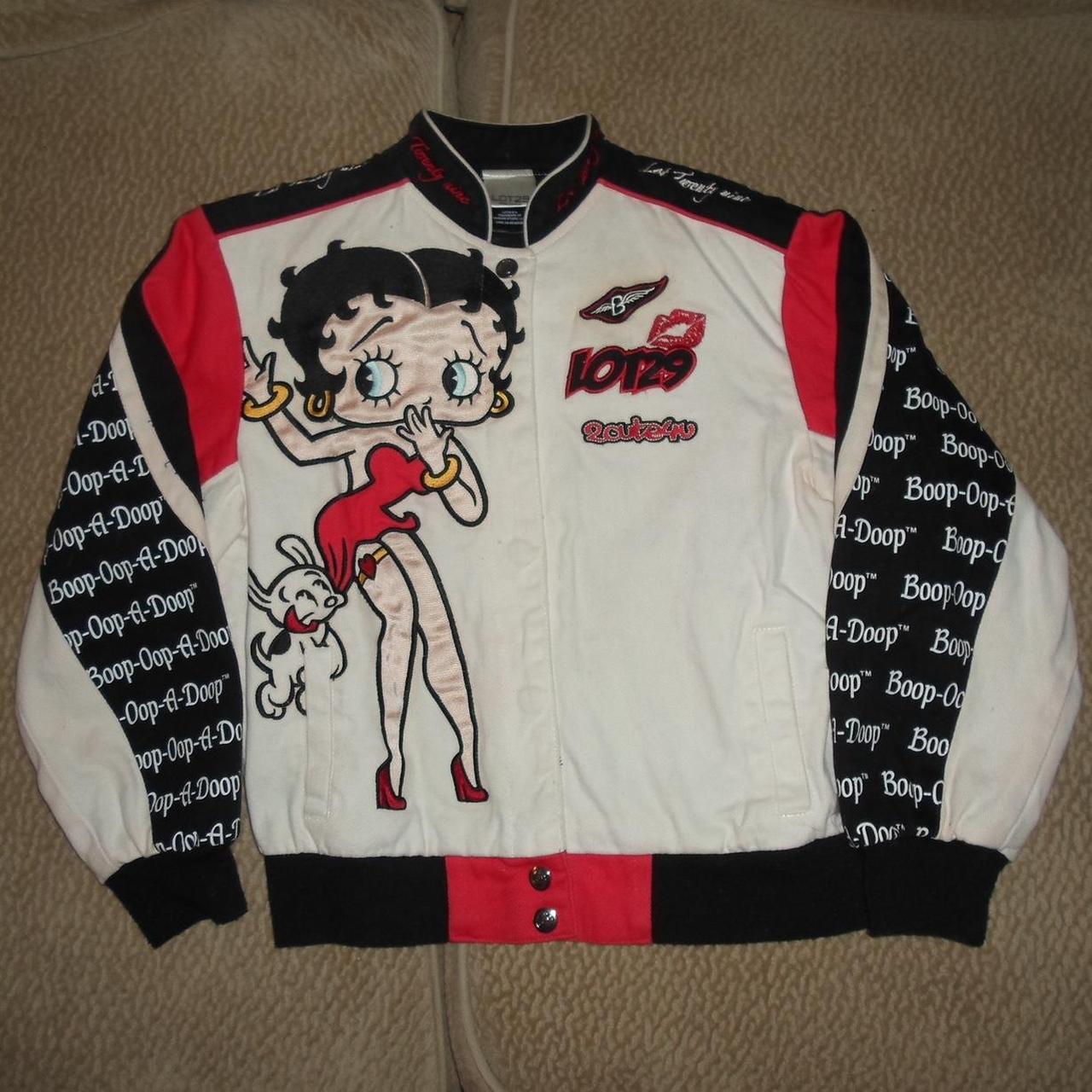 cute betty boop racer jacket. fits like an xs and s - Depop