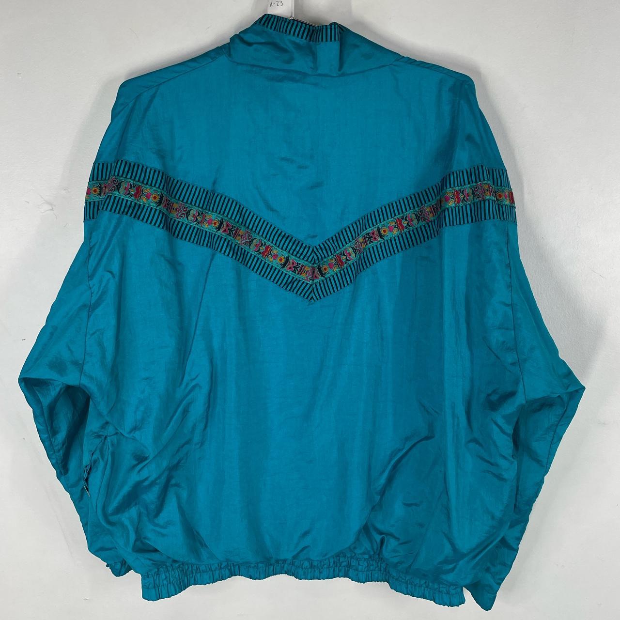 Adolfo Sanchez Women's Blue and Green Jacket (2)