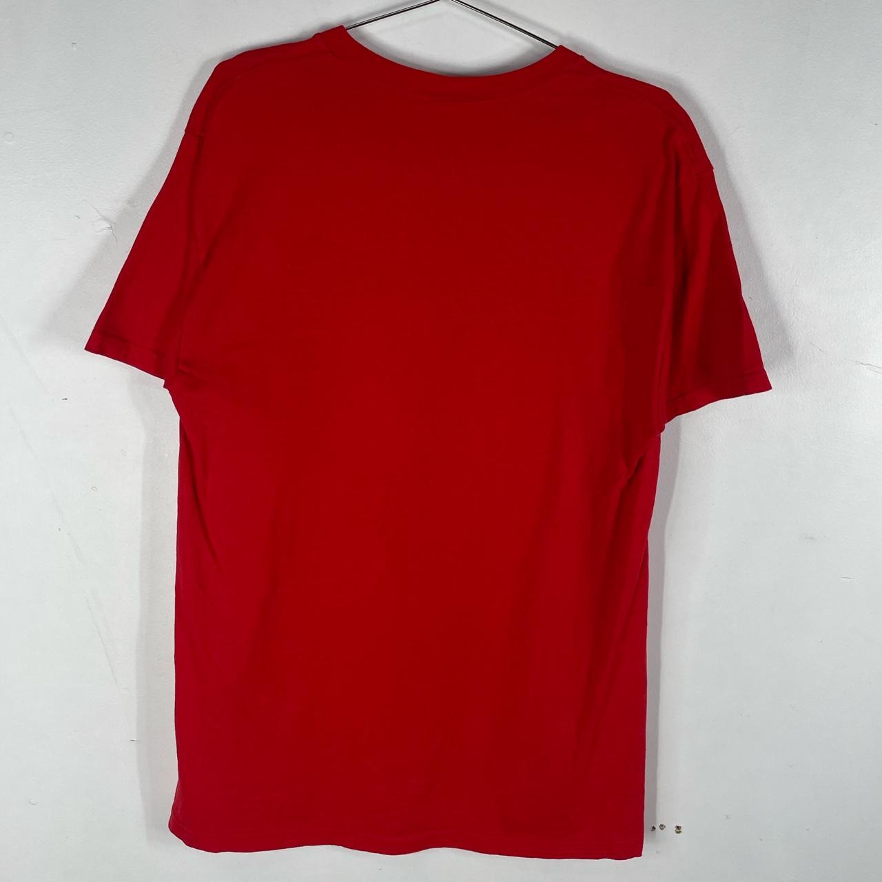 Fruit of the Loom Men's Red T-shirt | Depop