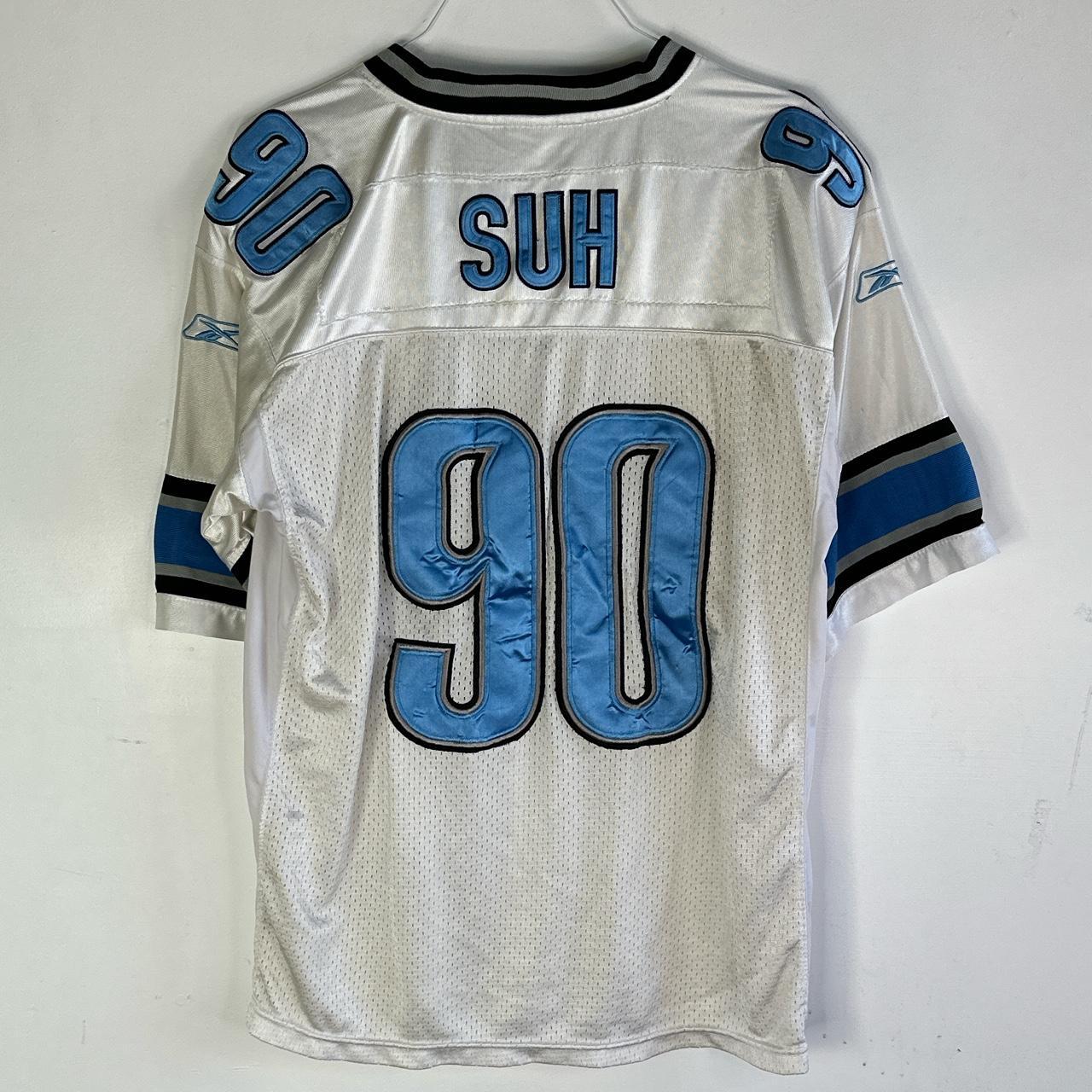 Vintage Y2K Reebok NFL Ndamukong Suh Detroit Lions Jersey 90 