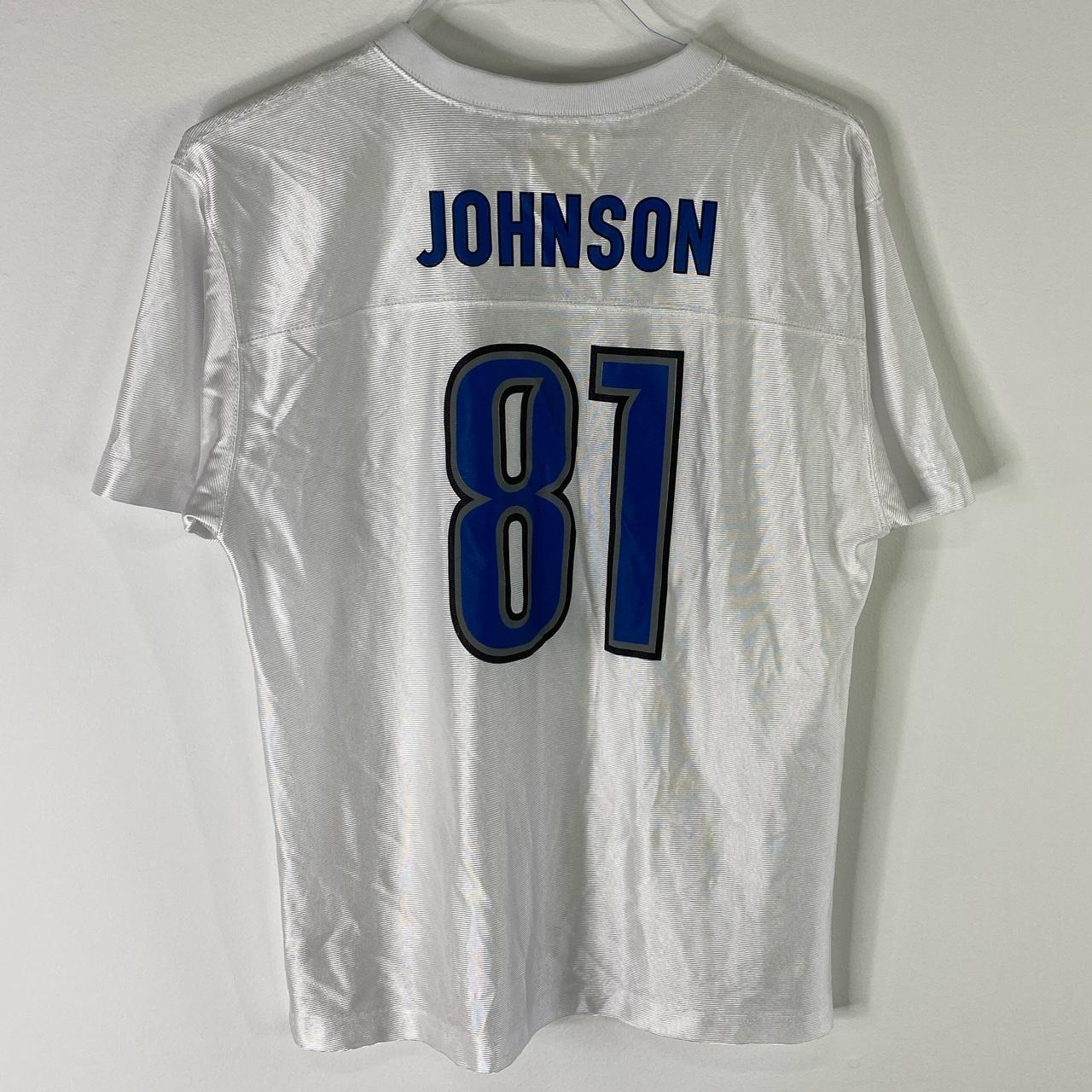 Detroit Tigers NFL Football Calvin Johnson #81 White - Depop