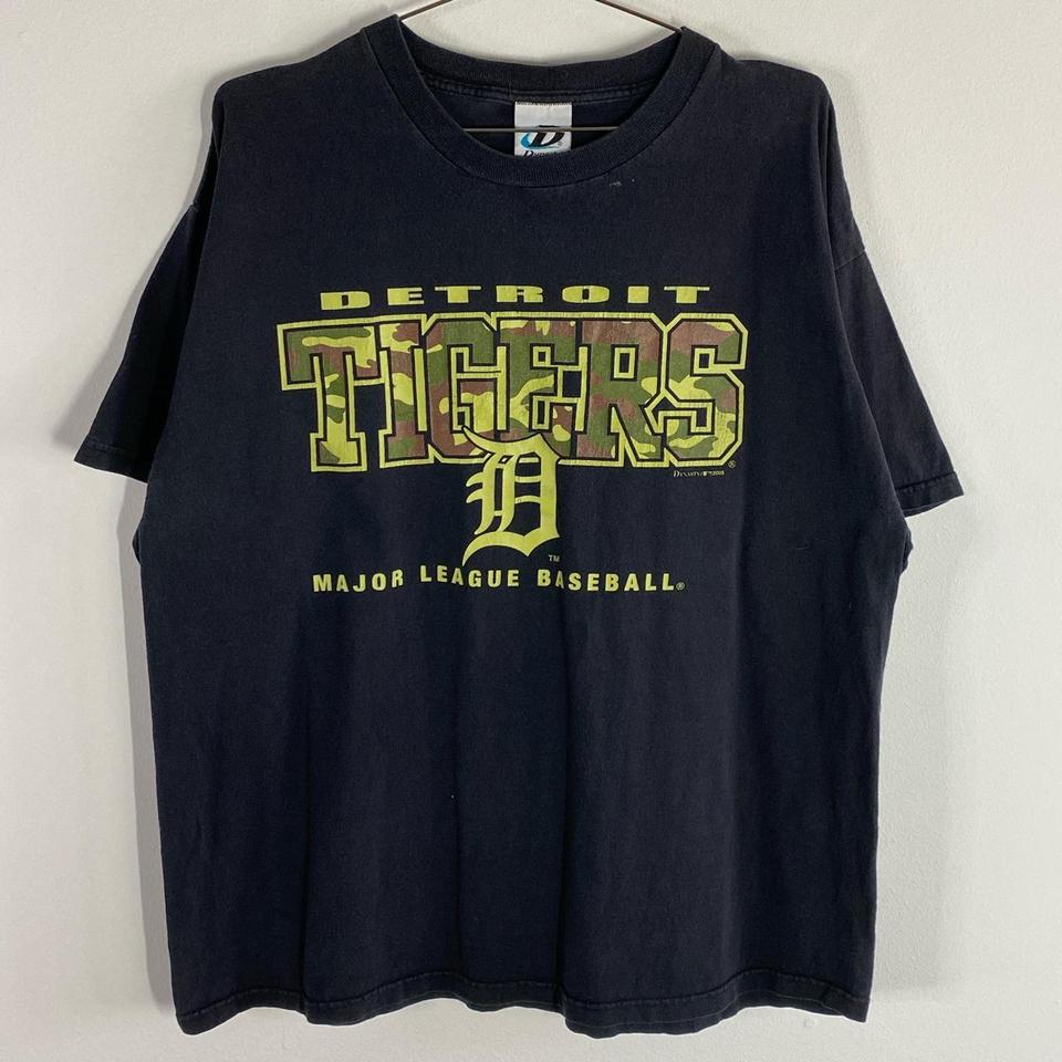 Y2K Detroit Tigers baseball shirt, great condition - Depop