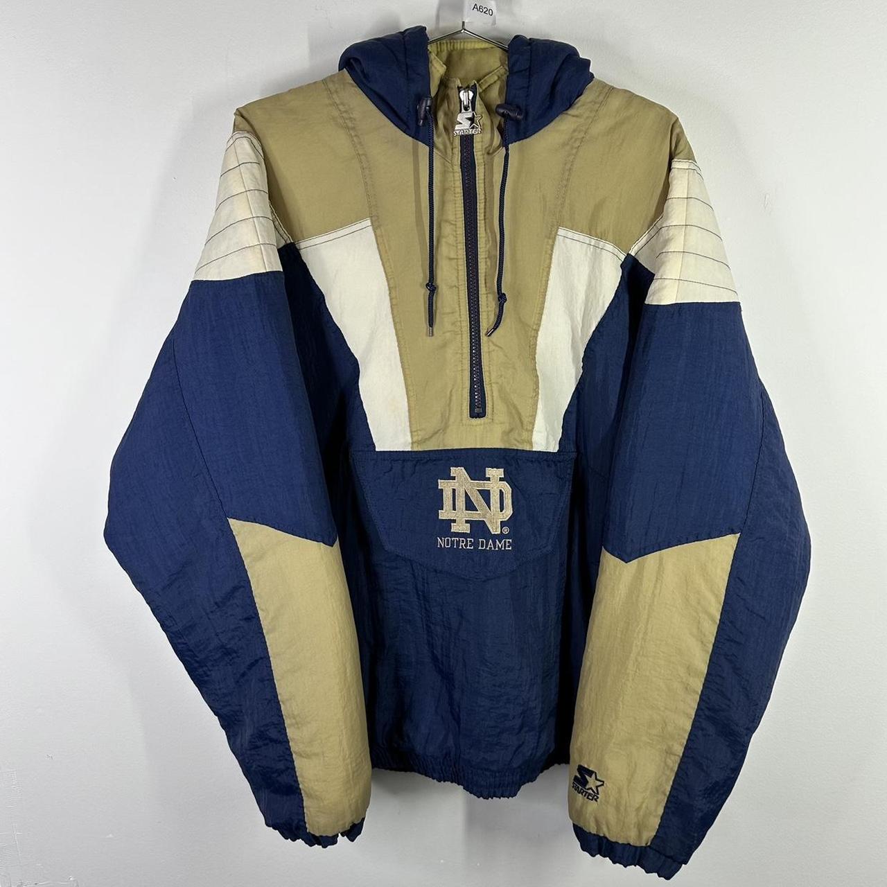 Starter jacket deals notre dame